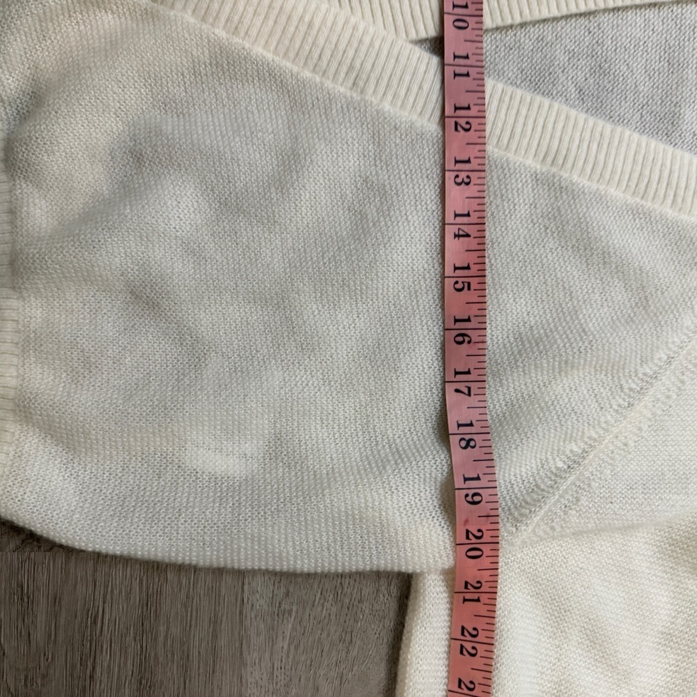 Scanlan Theodore Cream Tie-Front Cardigan - Picture 10 of 11